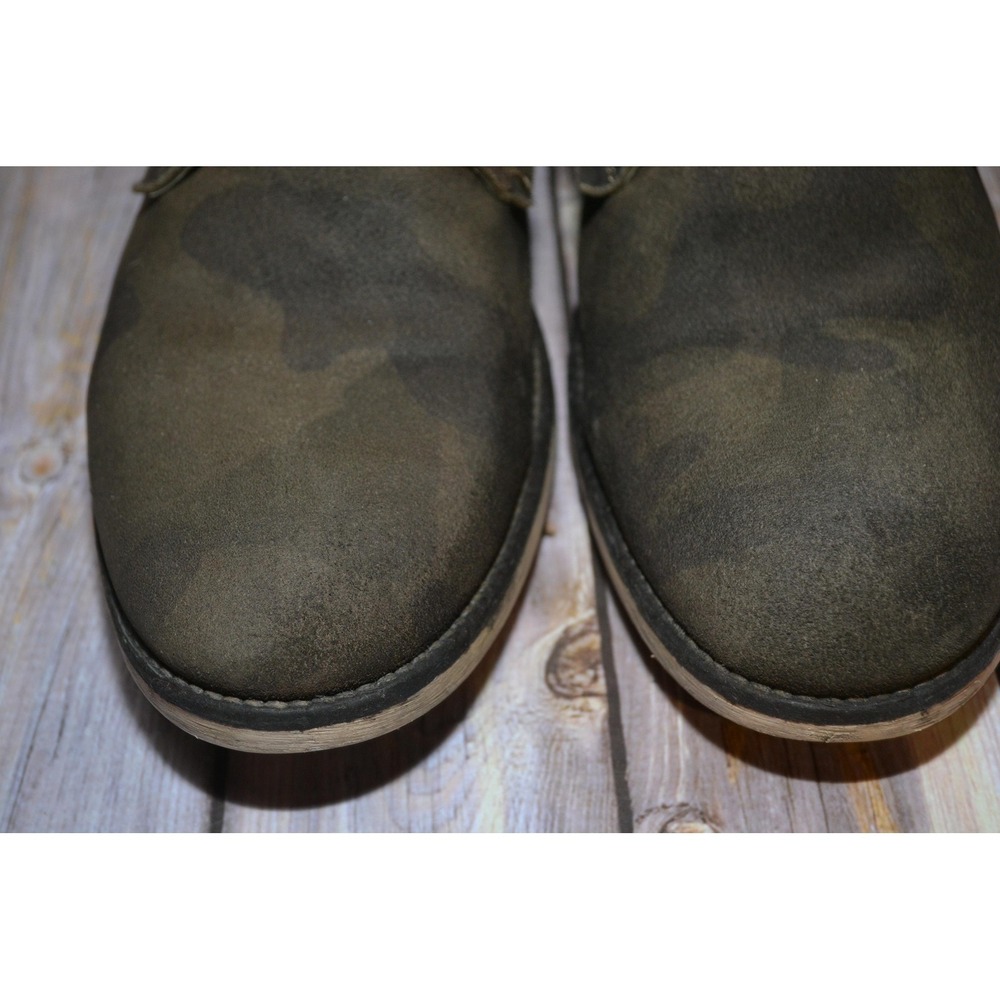 Diesel Boots Mens Size 10 Green Suede Camouflage Chukka Lace Up Ankle Made Italy - Picture 3 of 13